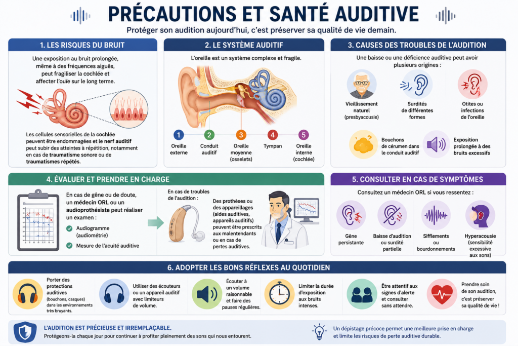Précautions et santé auditive