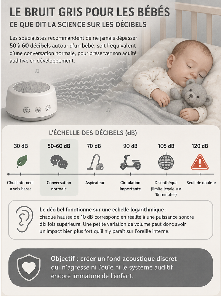 le bruit gris pour les bébés